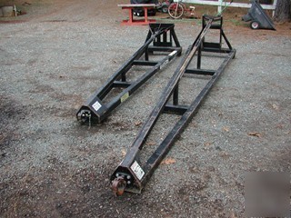 Truss boom telehandler forklift reachlift forks